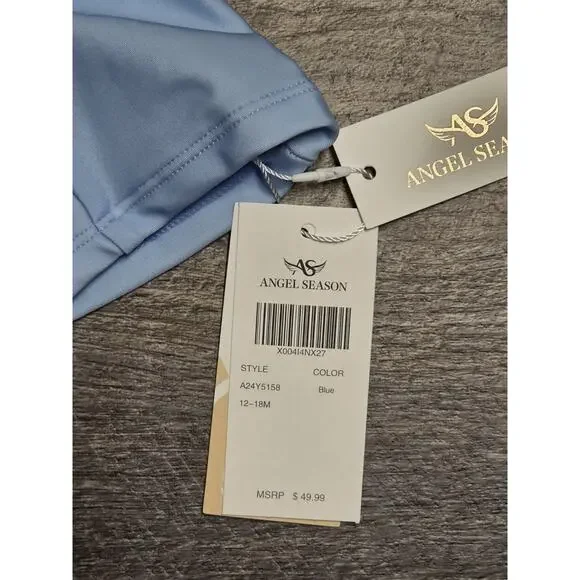 Angel Season Baby Boy One Piece Rash Guard Blue Crab Swimsuit 12-18M NWT - Picture 3 of 3